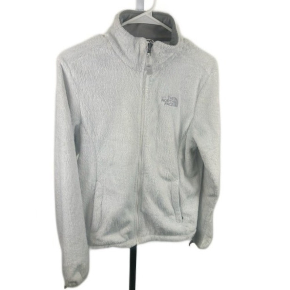 The North Face Fleece Jacket Womens Gray Full Zip Soft Cozy Size Small